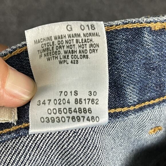 VTG Levis 505 Jean Mens 38x30 Medium Wash Regular Fit Straight Deadstock Y2K NEW - Picture 16 of 16